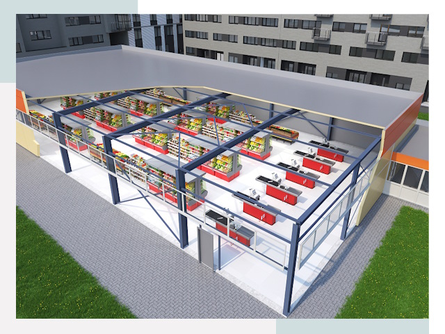 Строительство магазинов в Дальнереченск от 611 руб. за м²