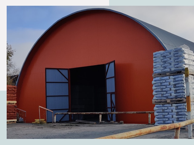 Полукруглые ангары по цене от 611 руб. в Дальнереченск