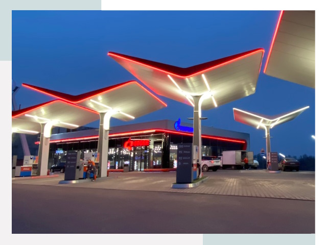 Навесы для АЗС в Дальнереченске