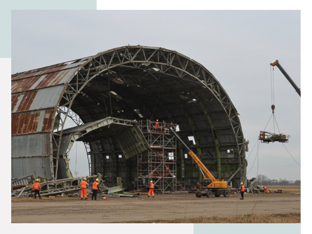 Демонтаж ангаров в Дальнереченске